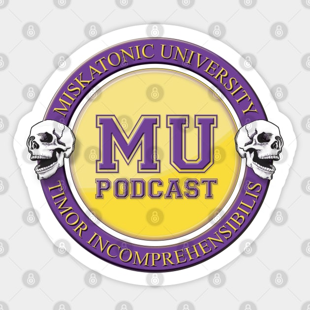 Miskatonic University Podcast Seal Sticker by keepermurph